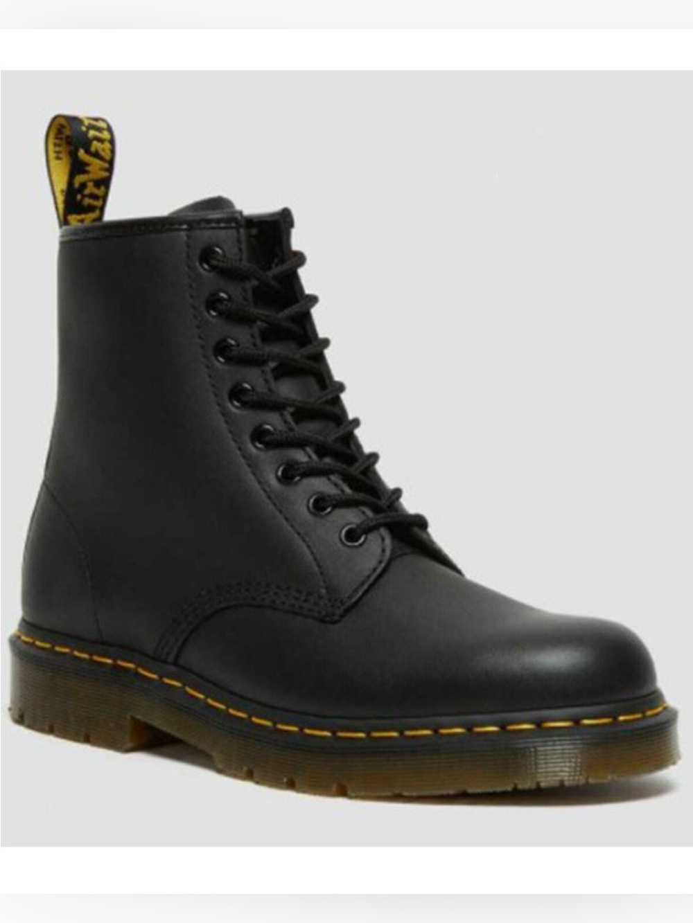 Dr. Martens Black Leather Lace Up Boots size 6 women’s 1460 INDUSTRIAL LACE-UP